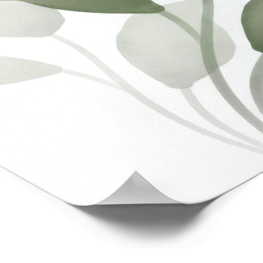 Awakening Energy Inspirational Floral Poster ポスター (角)