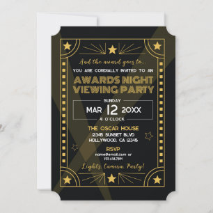 Award Night Viewingパーティー 招待状
