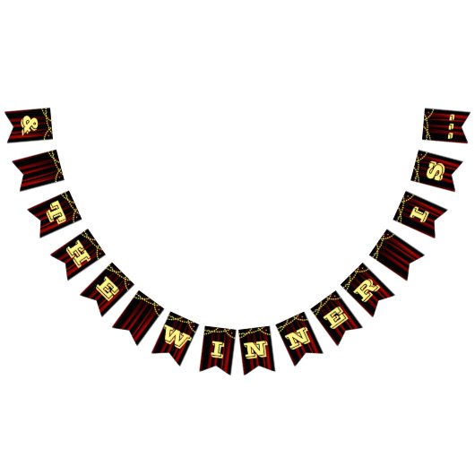 Award Show Movie Lightsカスタムバナー バンティングフラッグ (全)