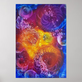 Award Winning Hand Painted Abstract Painting ポスター