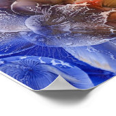 Award-Winning Hand Painted Gouache Flowers ポスター (角)