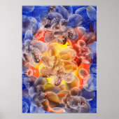 Award-Winning Hand Painted Gouache Flowers ポスター (正面)