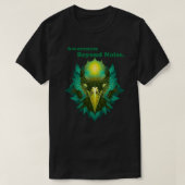 Awareness Beyond Noise Abstract Cosmic Raven Tシャツ (デザイン正面)