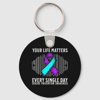 Awareness Support Prevention Awareness Month Print キーホルダー