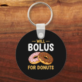 Awareness Will Bolus For Donuts, Diabetes (t1d) Bo キーホルダー (正面)