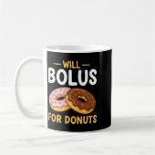 Awareness Will Bolus For Donuts, Diabetes (t1d) Bo コーヒーマグカップ (左)