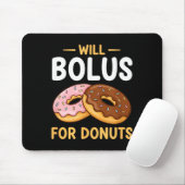 Awareness Will Bolus For Donuts, Diabetes (t1d) Bo マウスパッド (マウス)