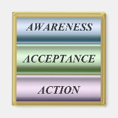 AwarenessAcceptAction マグネット (正面)