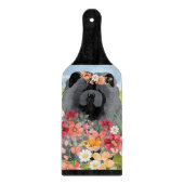 AWASH IN LIGHT BLACK - Blue Chow Dog カッティングボード (正面)