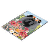 AWASH IN LIGHT BLACK - Blue Chow Dog ノートブック (左側)