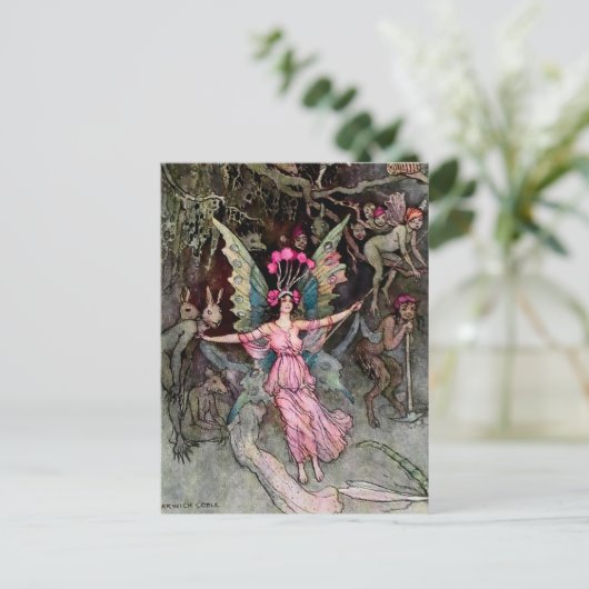 “Away Down Under” by Warwick Goble ポストカード (スタンド正面)