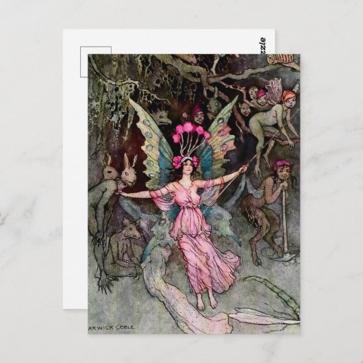 “Away Down Under” by Warwick Goble ポストカード (正面/裏面)