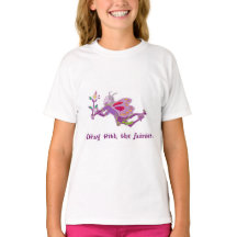 "Away With the Fairies" ガールズTシャツ