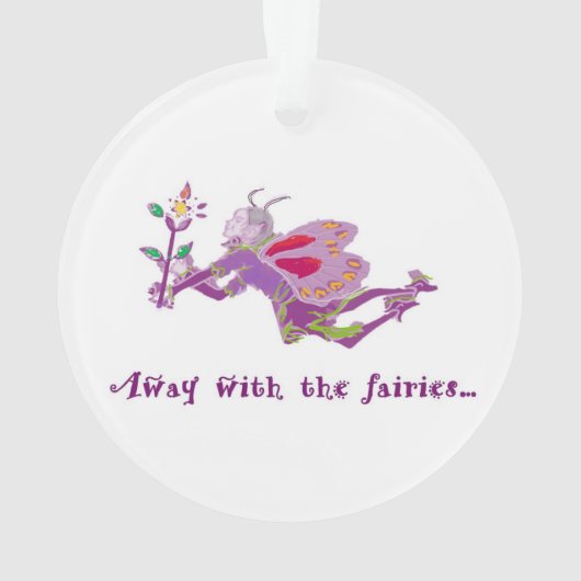 Away With the Fairies Hanging Acrylic Ornament オーナメント (裏面)
