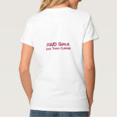 AWD女の子は彼女達のカーブを愛します Tシャツ (裏面)
