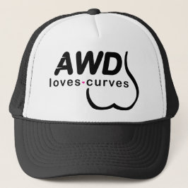 AWD愛カーブの黒 キャップ