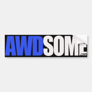 awdsome青 バンパーステッカー
