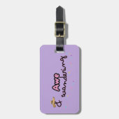 AweとWandingカスタマイズ可能な荷物タグ ラゲッジタグ (正面縦)
