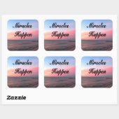 AWEのインスパイア奇跡が起こるサンライズ写真 スクエアシール (シート)