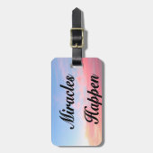 AWEのインスパイア奇跡が起こるサンライズ写真 ラゲッジタグ (正面縦)