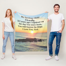 AWE活気づける第90誕生日 フリースブランケット