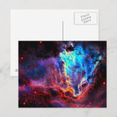 Awe-インスパイアs Color Composite Star Nebula ポストカード (正面/裏面)