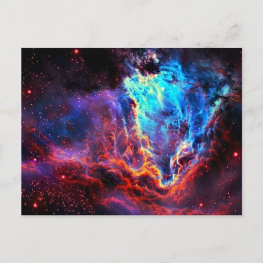 Awe-インスパイアs Color Composite Star Nebula ポストカード (正面)