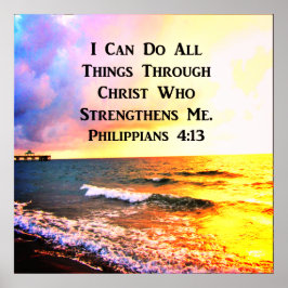 AWE-インスパイアs PHILIPPIANS 4:13オリジナル ポスター