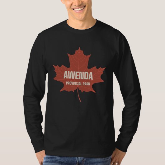 Awenda Provincial Park Ontario Canada Canadian Lea Tシャツ (正面)