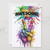 AWESOME  招待状 (正面)