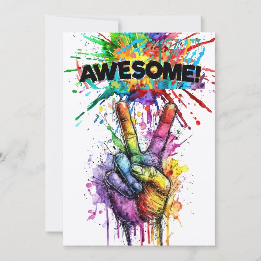 AWESOME  招待状 (正面)