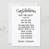 AWESOME  招待状 (裏面)