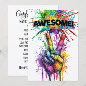 AWESOME  招待状 (正面/裏面)