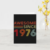 Awesome 50 Birthday Decorations Men 50yr 1976 50th カード (黄色い花)