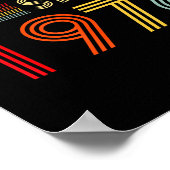 Awesome 50 Birthday Decorations Men 50yr 1976 50th ポスター (角)