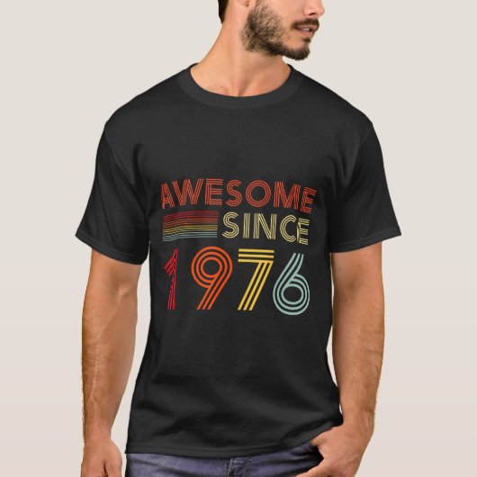 Awesome 50 Birthday Decorations Men 50yr 1976 50th Tシャツ (正面)