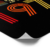 Awesome 55 Birthday Decorations Men 55yr 1971 55th ポスター (角)