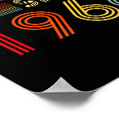 Awesome 60 Birthday Decorations Men 60yr 1966 60th ポスター (角)