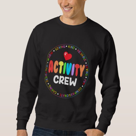 Awesome Activity Crew Director Activity Profession スウェットシャツ (正面)