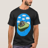 Awesome Avocado Plane Flying Avocado Tシャツ (正面)