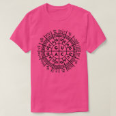 Awesome Biology Shirt Genetic Code Sun Science Bio Tシャツ (デザイン正面)