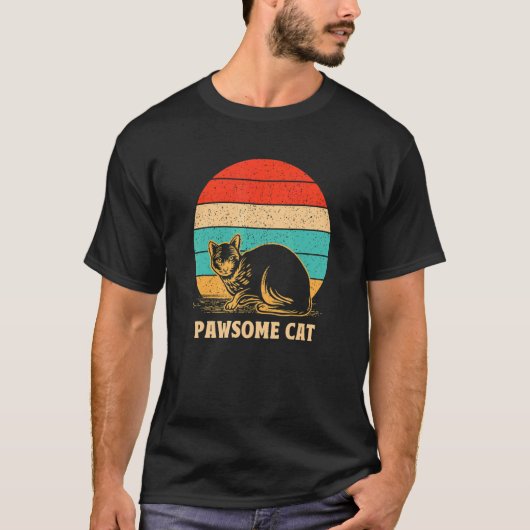 Awesome Cat Pun Motivational Quote Cat   Inspirati Tシャツ (正面)