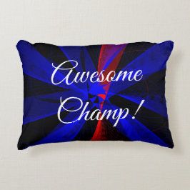 Awesome Champ Geometric Accent Pillow アクセントクッション
