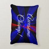 Awesome Champ Geometric Accent Pillow アクセントクッション (裏面(縦))
