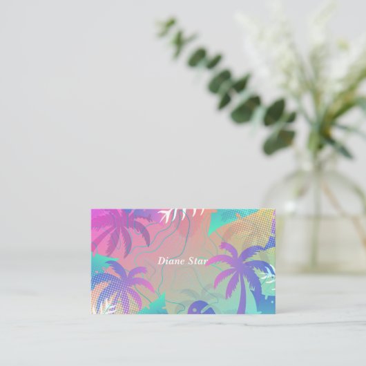 Awesome Colorful Palm Trees 名刺 (スタンド正面)