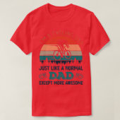 Awesome Cycling Dad Funny Bicycle Gift Tシャツ (デザイン正面)