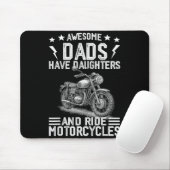 Awesome Dads Have Daughters And Ride Motorcycles F マウスパッド (マウス)