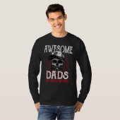 Awesome Dad's Have Tattoos Father Son Daughter Dad Tシャツ (正面フル)