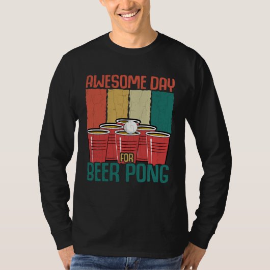 Awesome Day For Beer Pong Sports Player Graphic Tシャツ (正面)