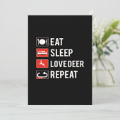 Awesome Deer Lover Creative ModerFlat Holiday Card シーズンカード (スタンド正面)